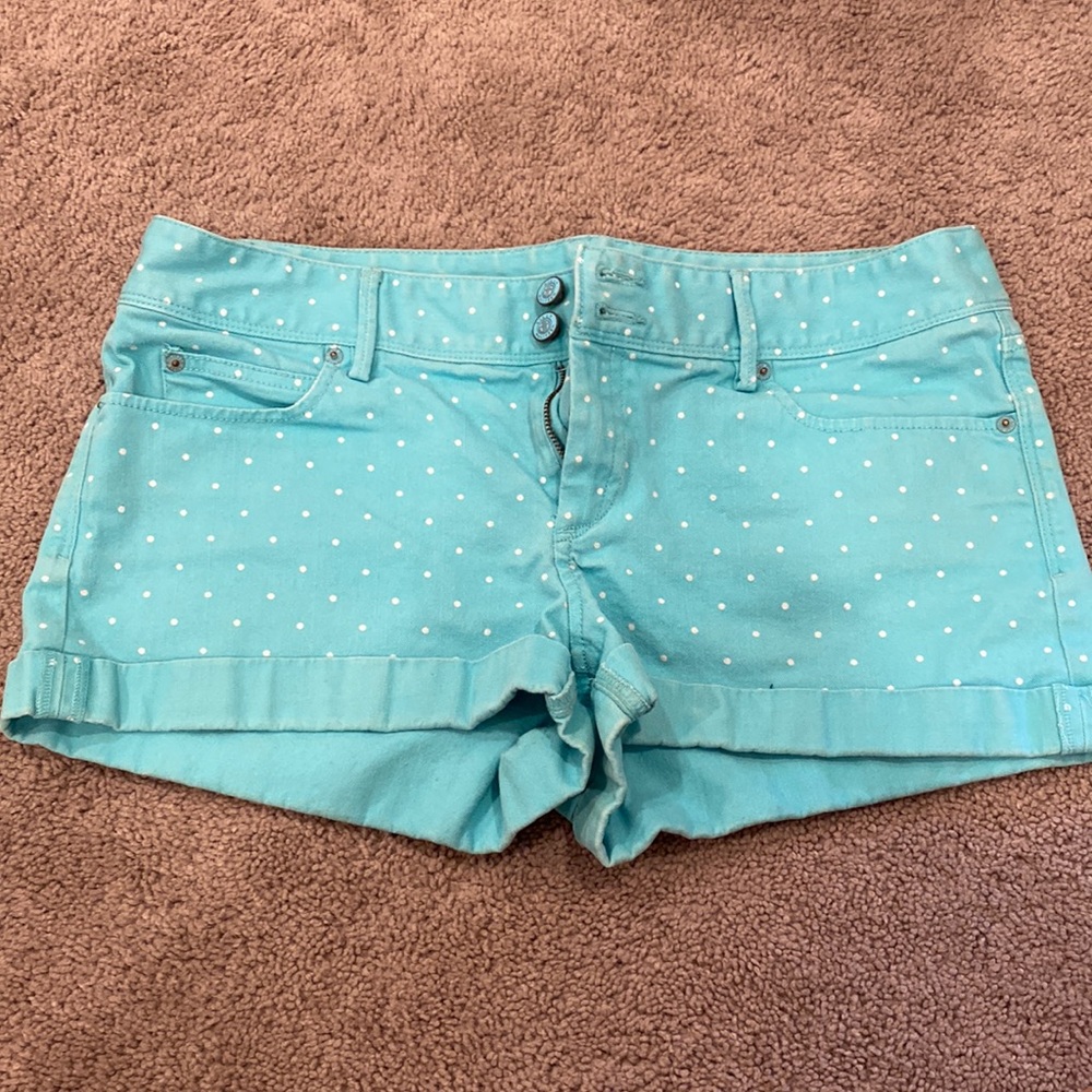 Lilly Pulitzer Turquoise denim shorts size 12